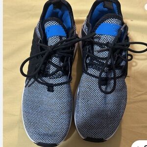 ⭐️ Adidas X_PLR J Shoes Black & Blue UNISEX runners SZ:8 (W) Excellent condition